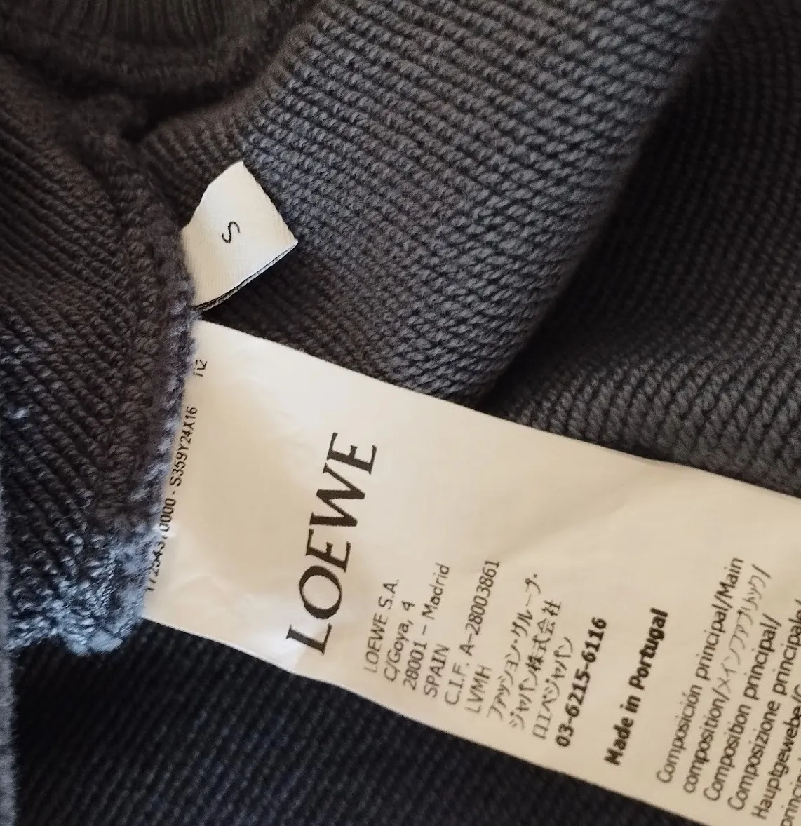 LOEWE  |Distressed Anagram sweatshirt in cotton