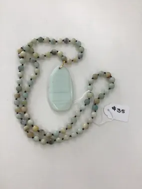 Mala necklace Amazonite