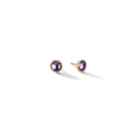 Marco Bicego Jaipur Amethyst Yellow Gold Stud Earrings OB957 AL01