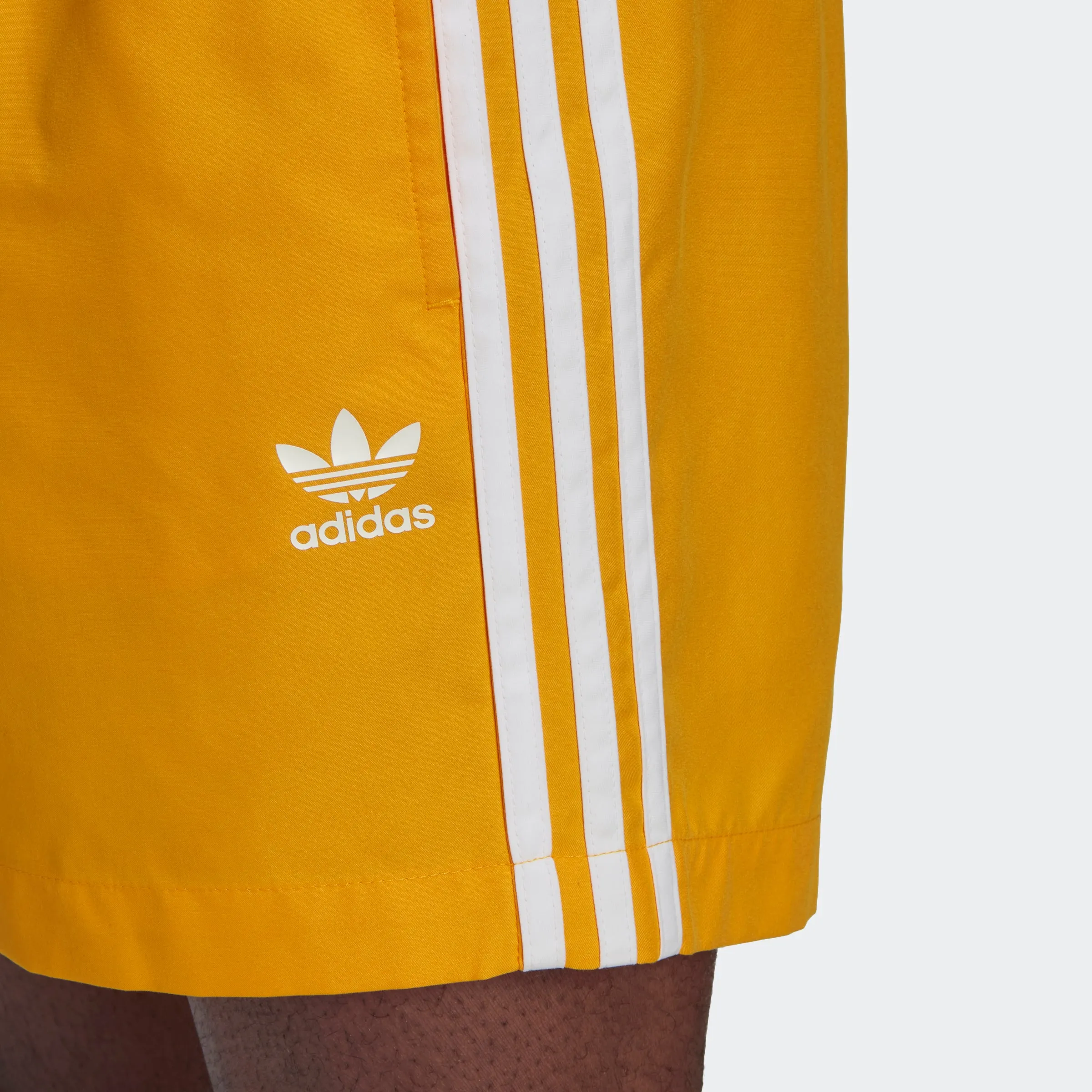 Men's adidas Originals Adicolor Classics 3-Stripes Swim Shorts Gold