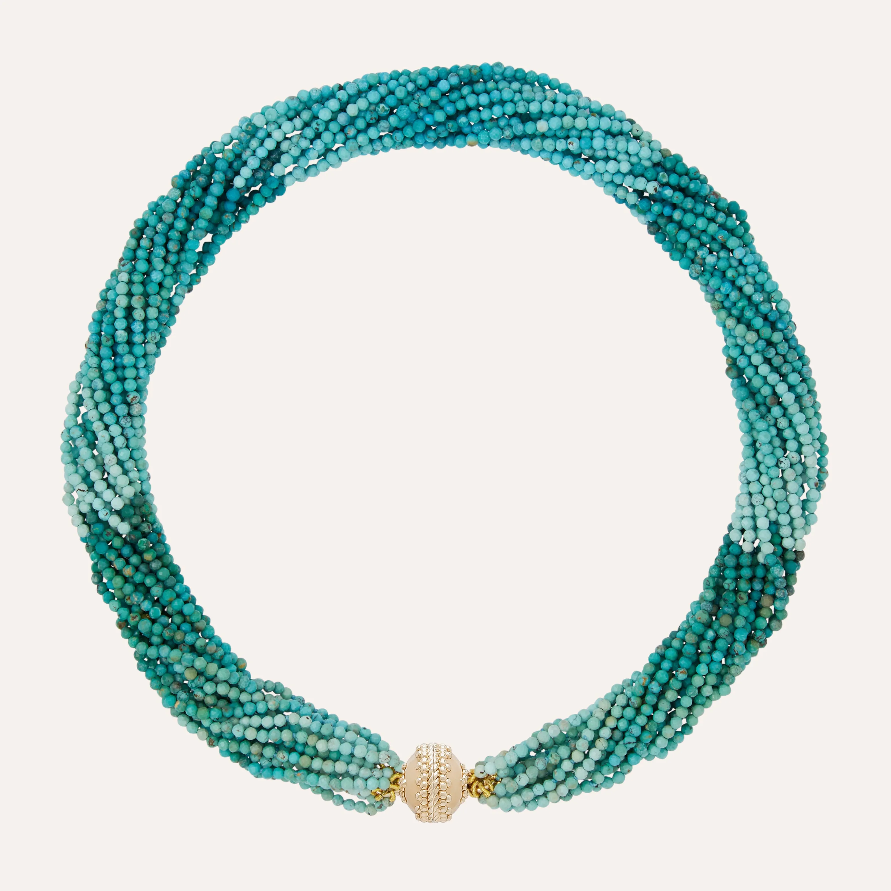 Michel Ombre Turquoise Multi-Strand Necklace