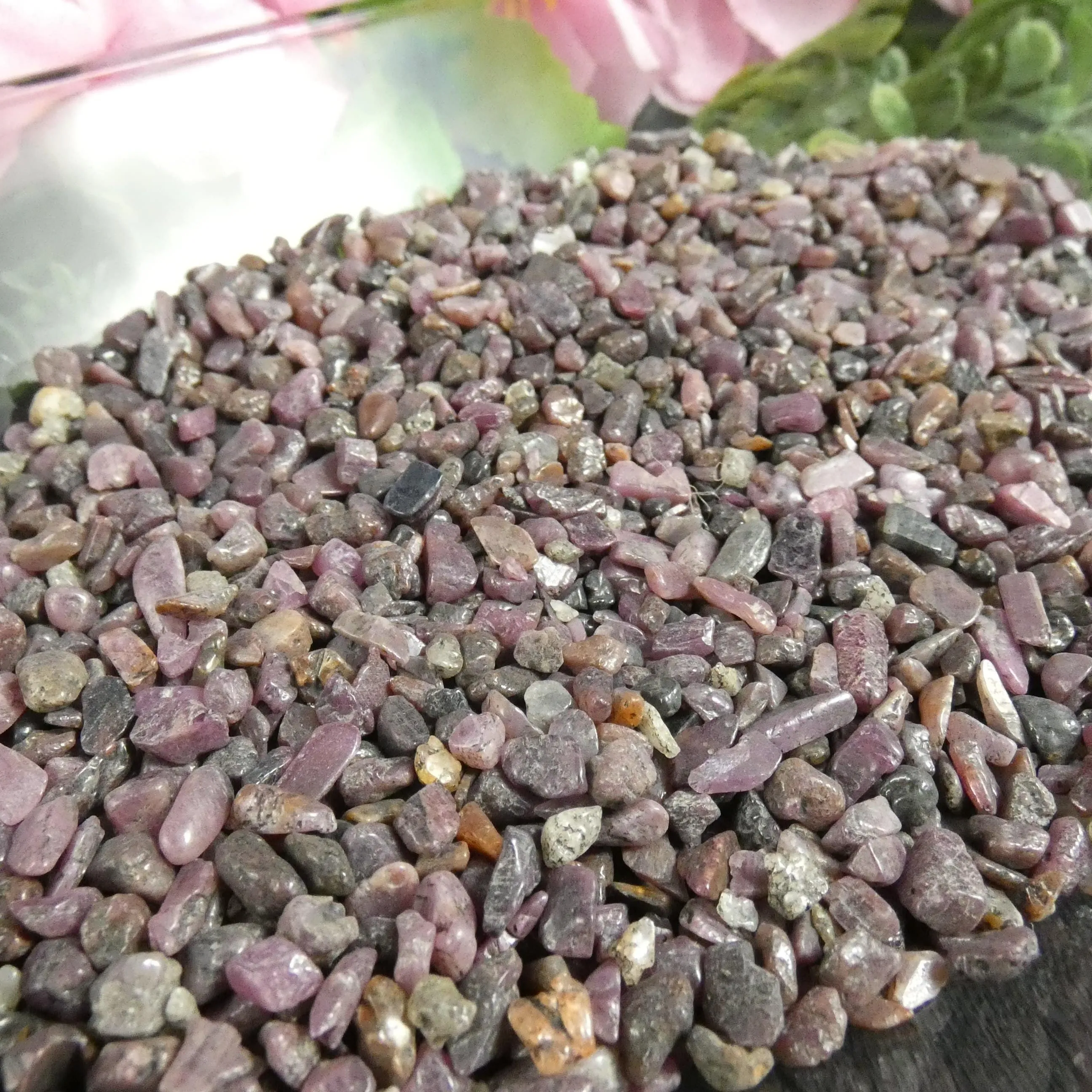 Mini Rough Ruby Pebbles