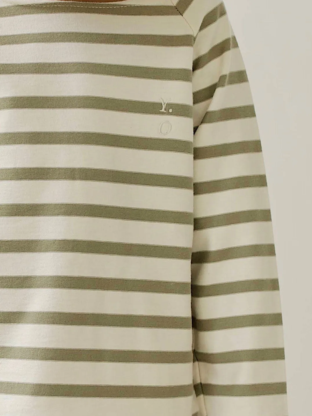 MUNIRA TOP | DRIED HERB UNDYED STRIPE