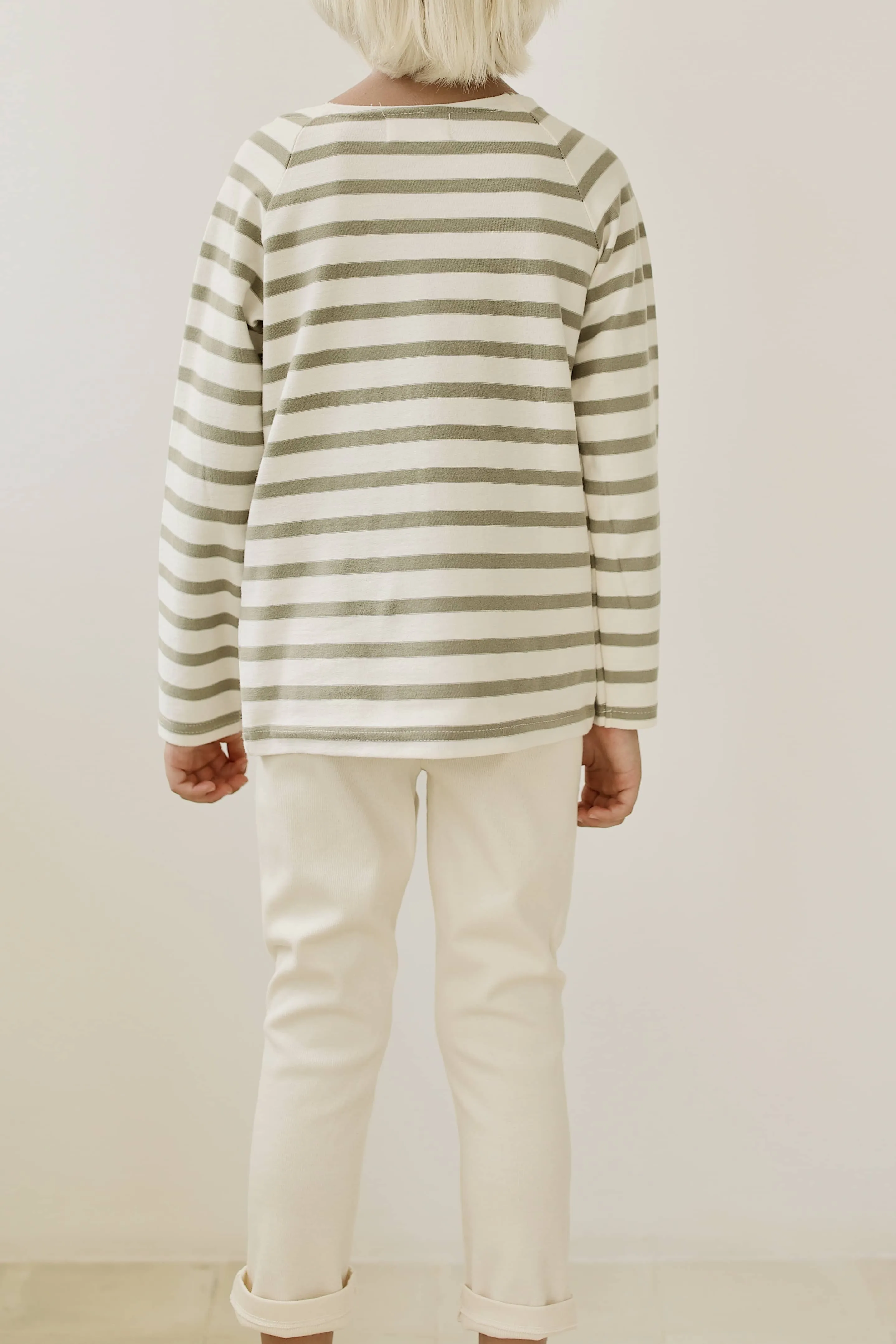 MUNIRA TOP | DRIED HERB UNDYED STRIPE