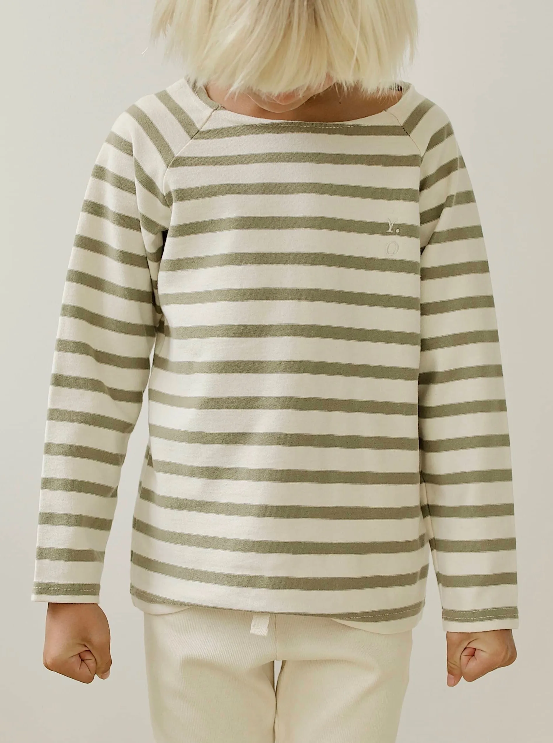 MUNIRA TOP | DRIED HERB UNDYED STRIPE