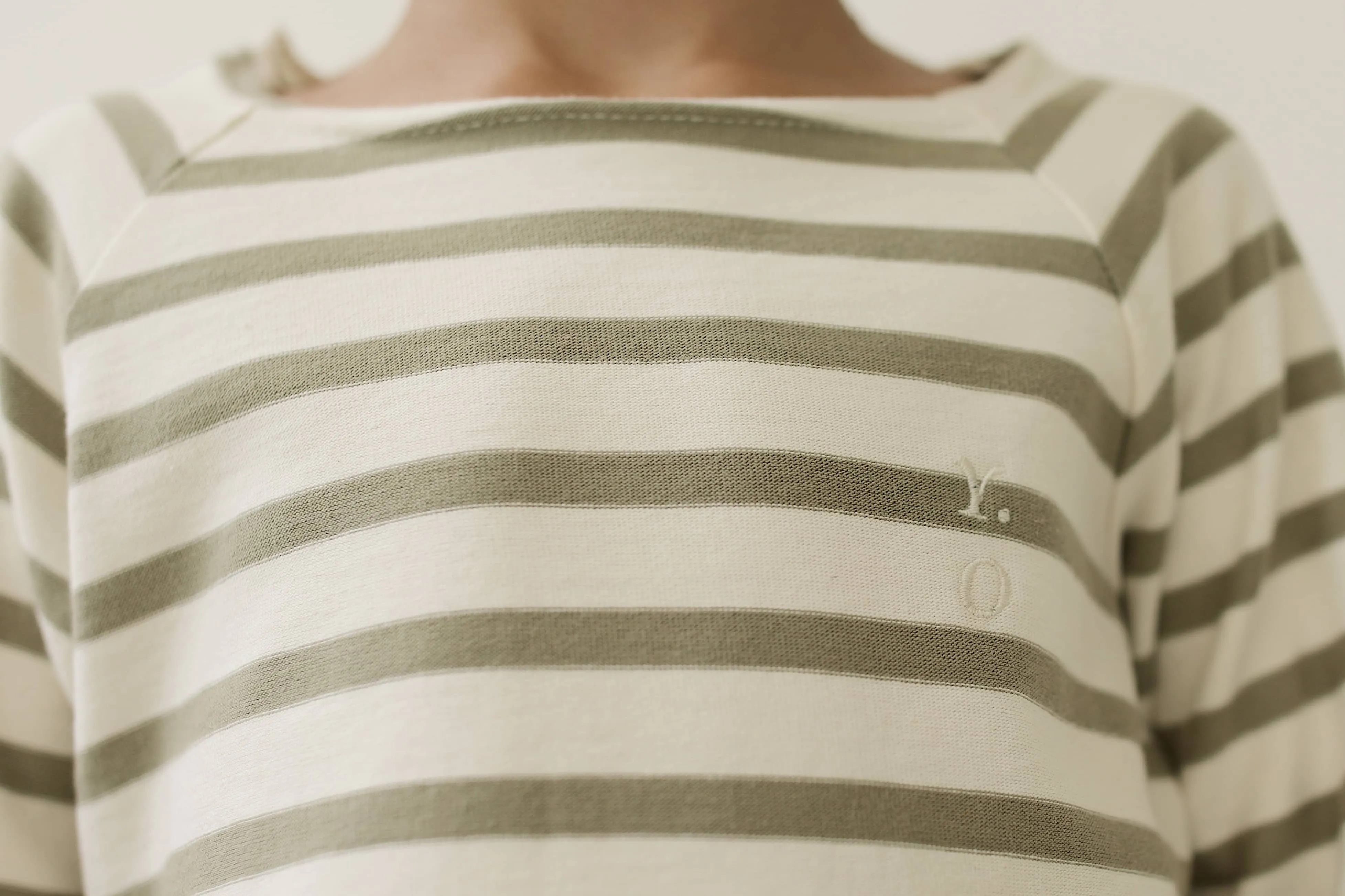 MUNIRA TOP | DRIED HERB UNDYED STRIPE