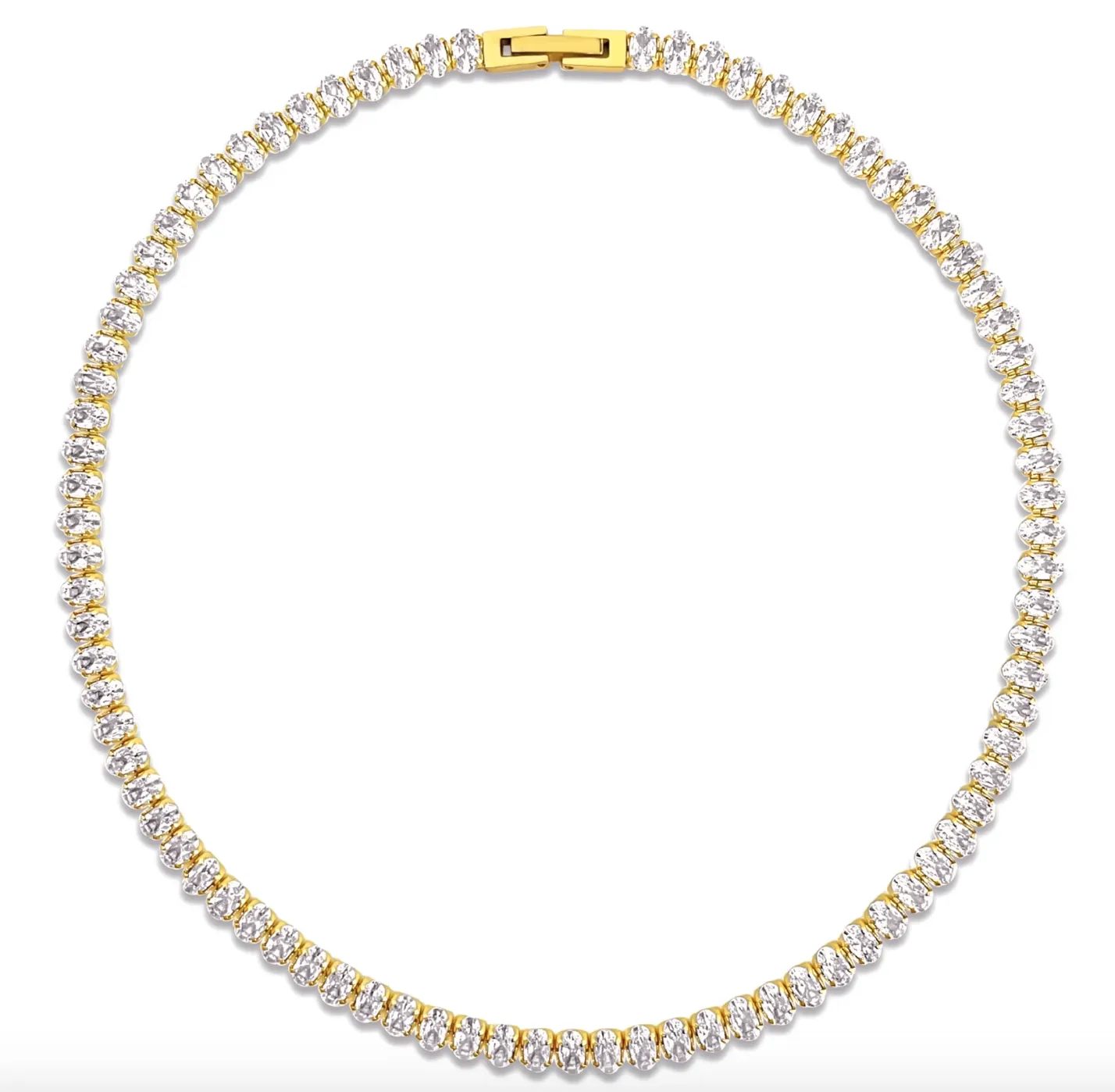 Mylah Oval Tennis Choker Necklace