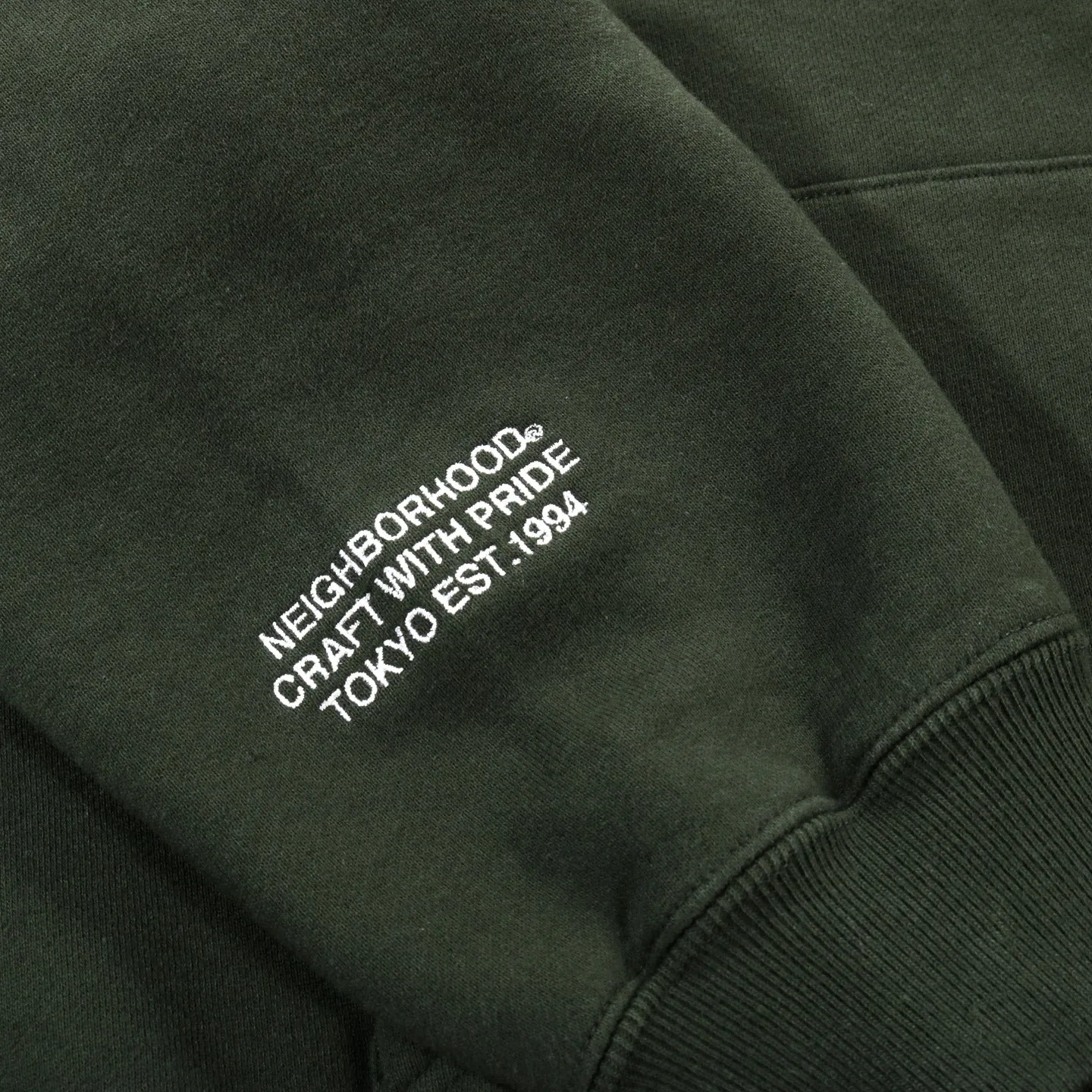 NEIGHBORHOOD HOODED SWEATSHIRT GREEN