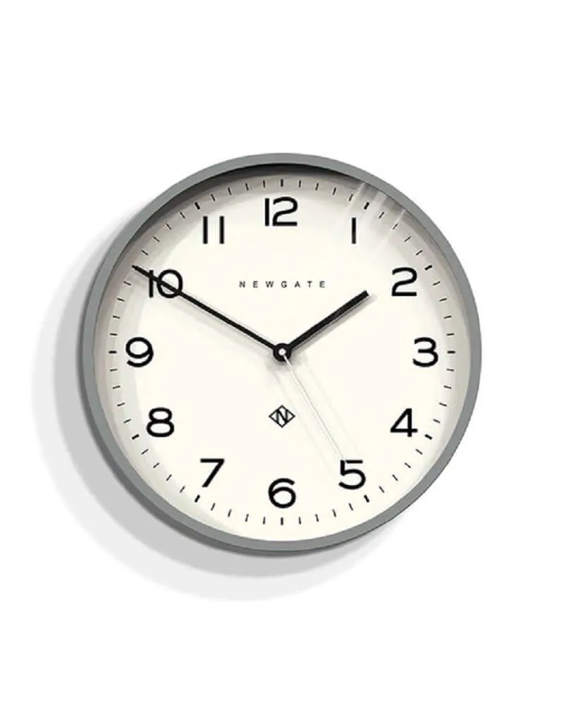 Newgate ECHO NUMBER THREE Wall Clock Posh Grey