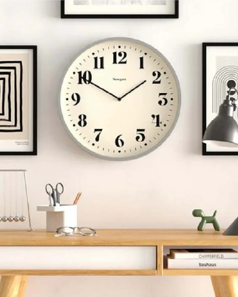 Newgate NUMBER TWO Wall Clock Posh Grey