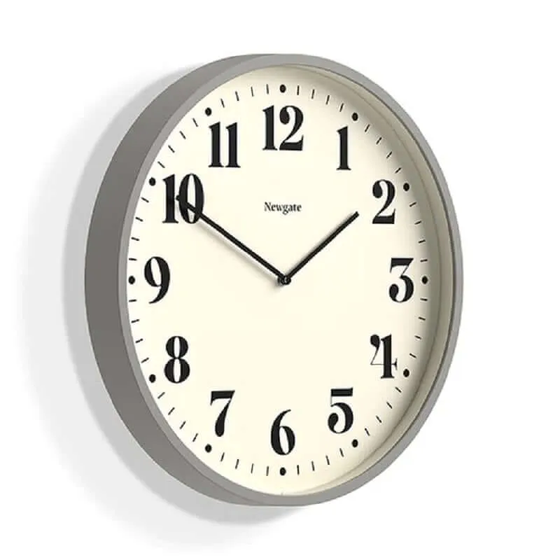 Newgate NUMBER TWO Wall Clock Posh Grey