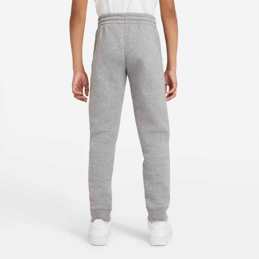 NIKE JUNIOR SPORTSWEAR CLUB FLEECE JOGGER GREY TRACKPANTS