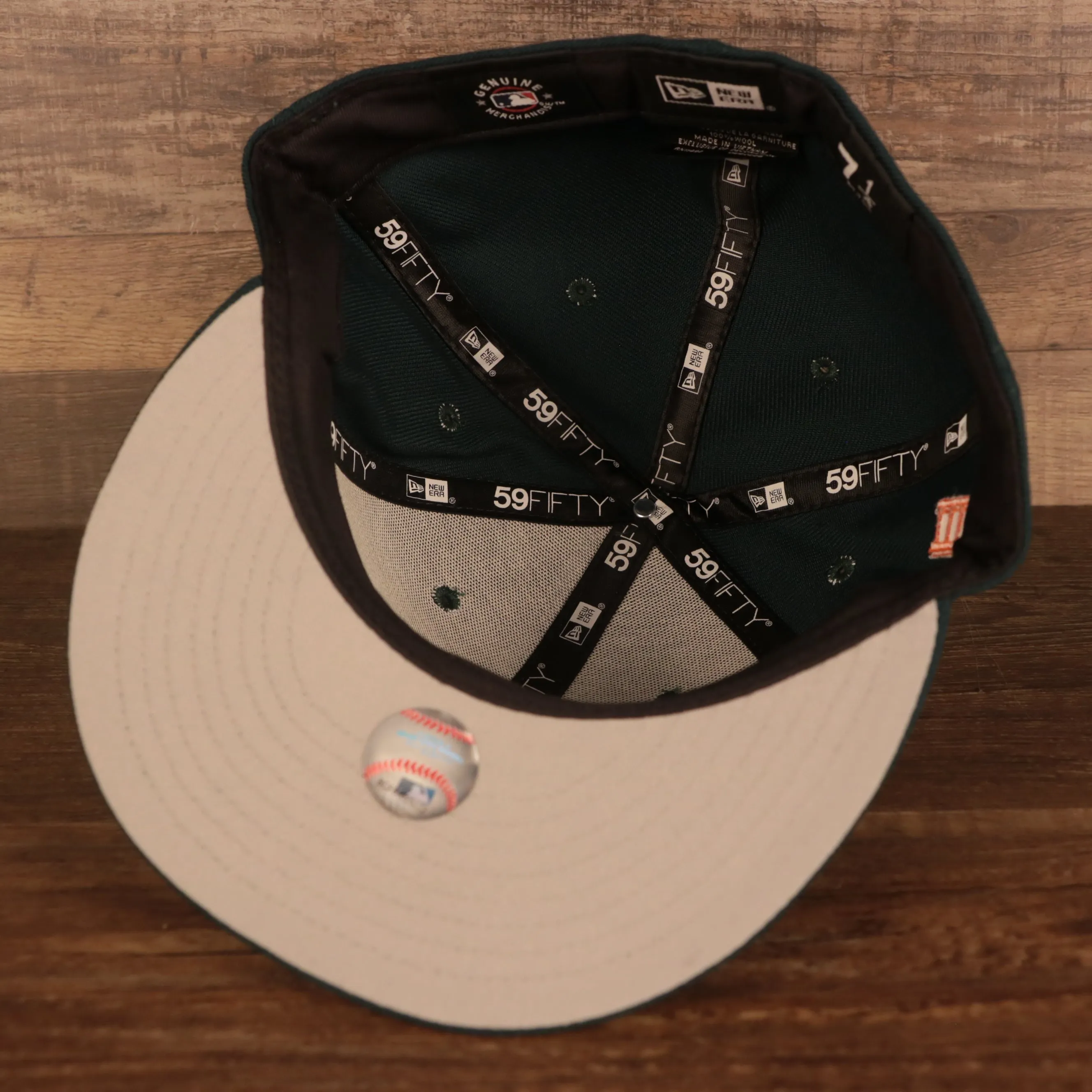 Oakland Athletics Iced Out Side Patch Flower Oakland Bridge Gray Bottom Crystal Icons 59Fifty Fitted Cap