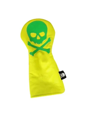 One-Of-A-Kind! The Neon Yellow & Green Skull & Bones Driver Headcover.