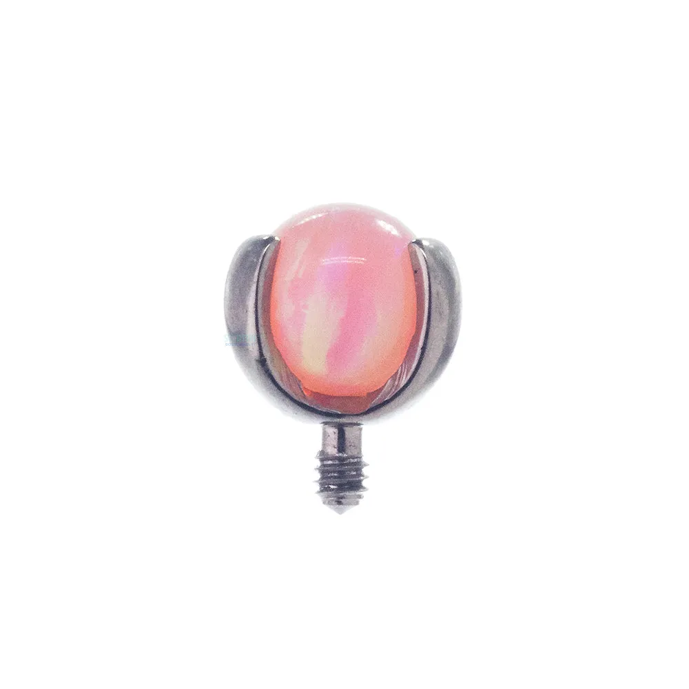 Opal Ball in Prong's Threaded End - 16 ga.