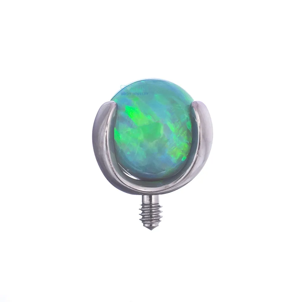 Opal Ball in Prong's Threaded End - 16 ga.