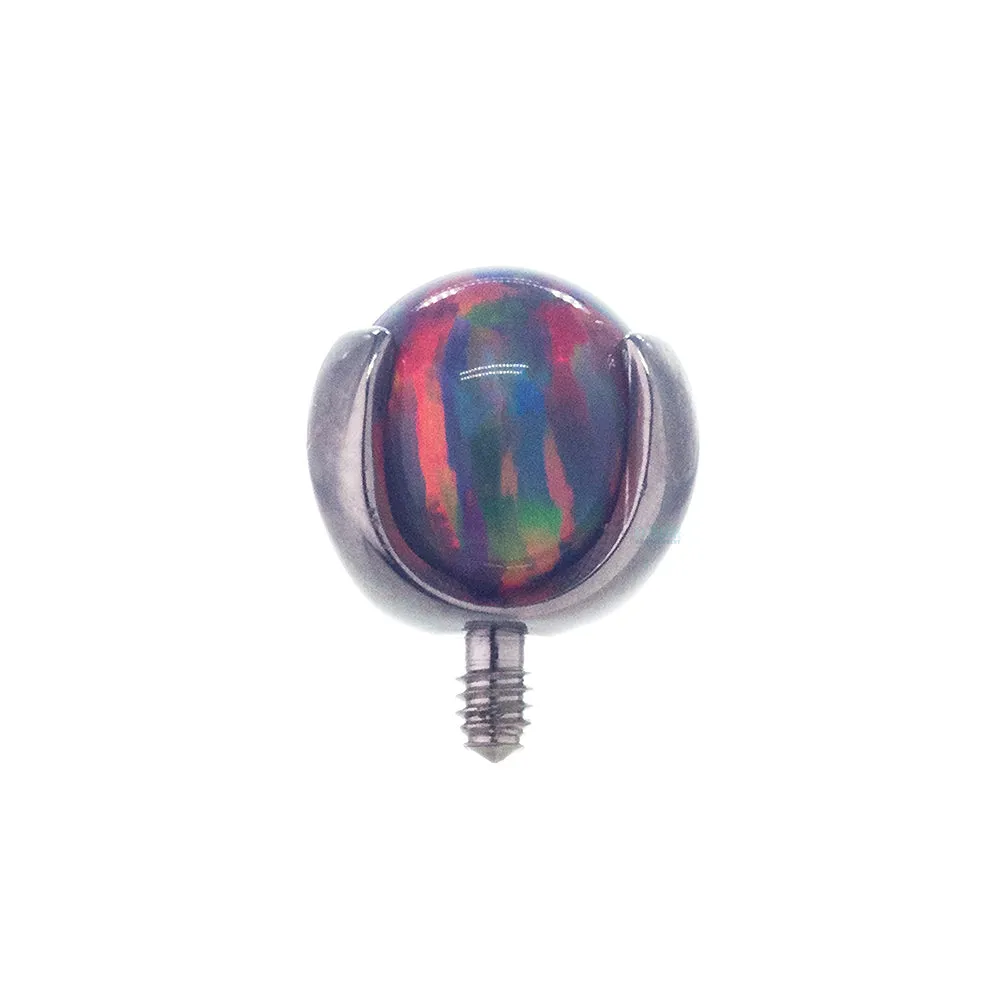 Opal Ball in Prong's Threaded End - 16 ga.