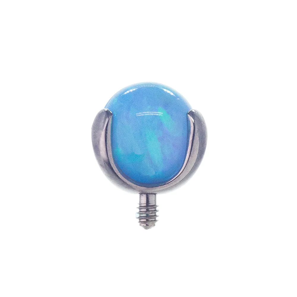 Opal Ball in Prong's Threaded End - 16 ga.