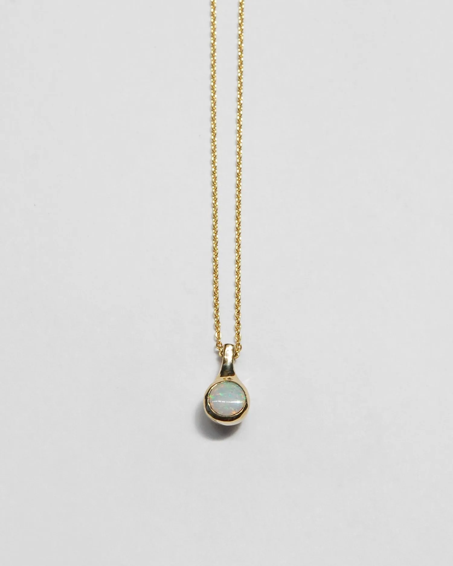 Opal Dot Necklace in Gold