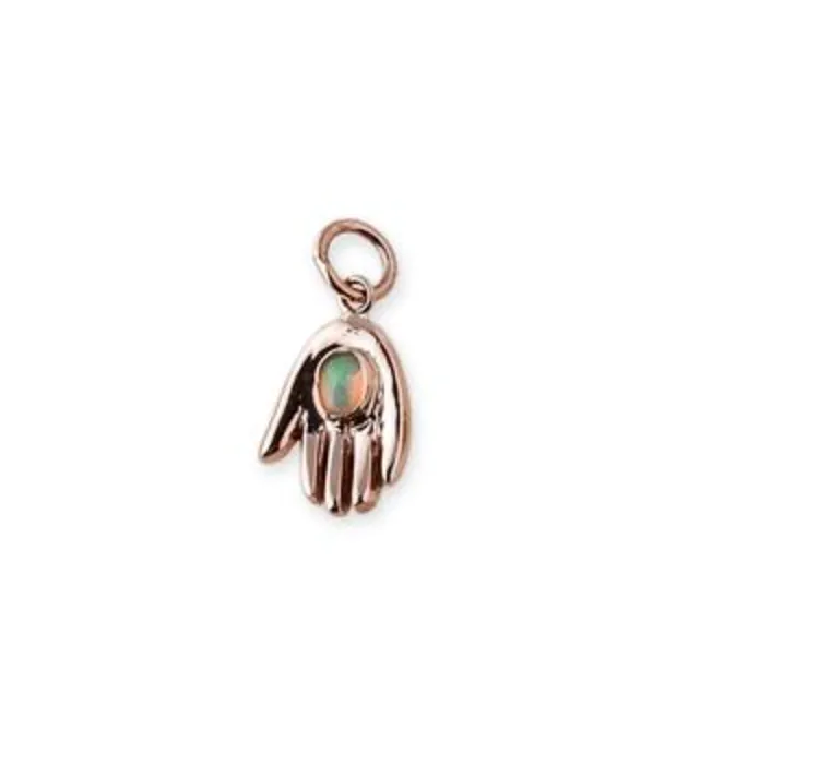 OPAL HAMSA HAND CHARM