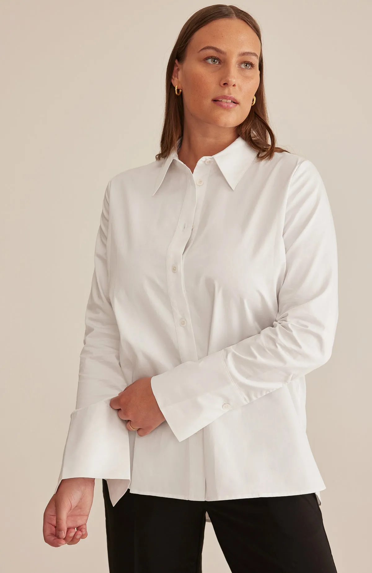 Oprah Cotton Poplin Shirt