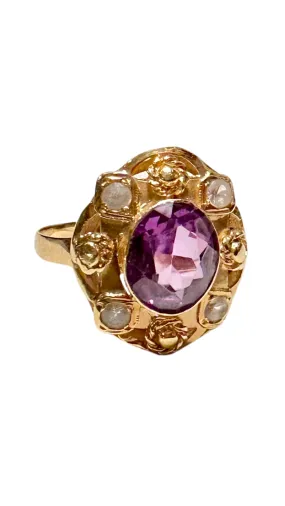 Oval Amethyst Ring