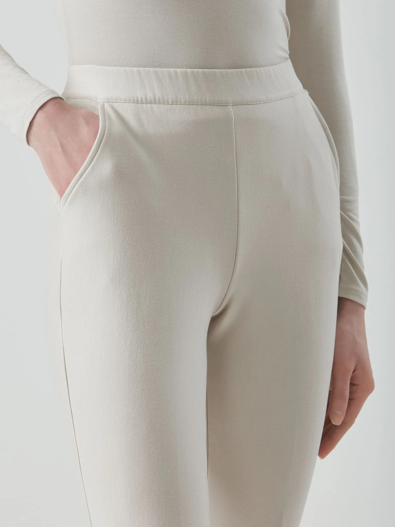 Pantalone a sigaretta in Eco Techno Fleece