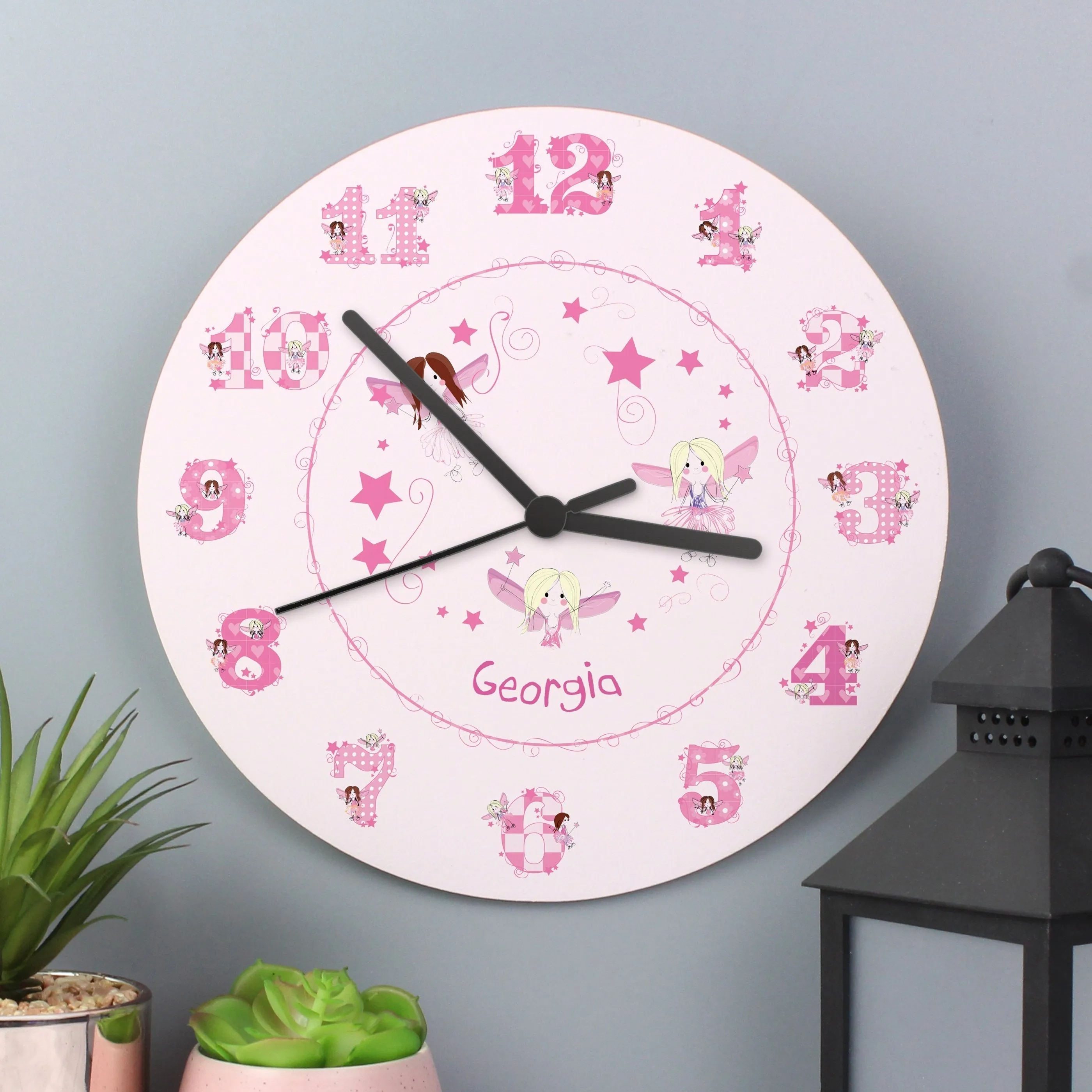 Personalised Fairy Clock