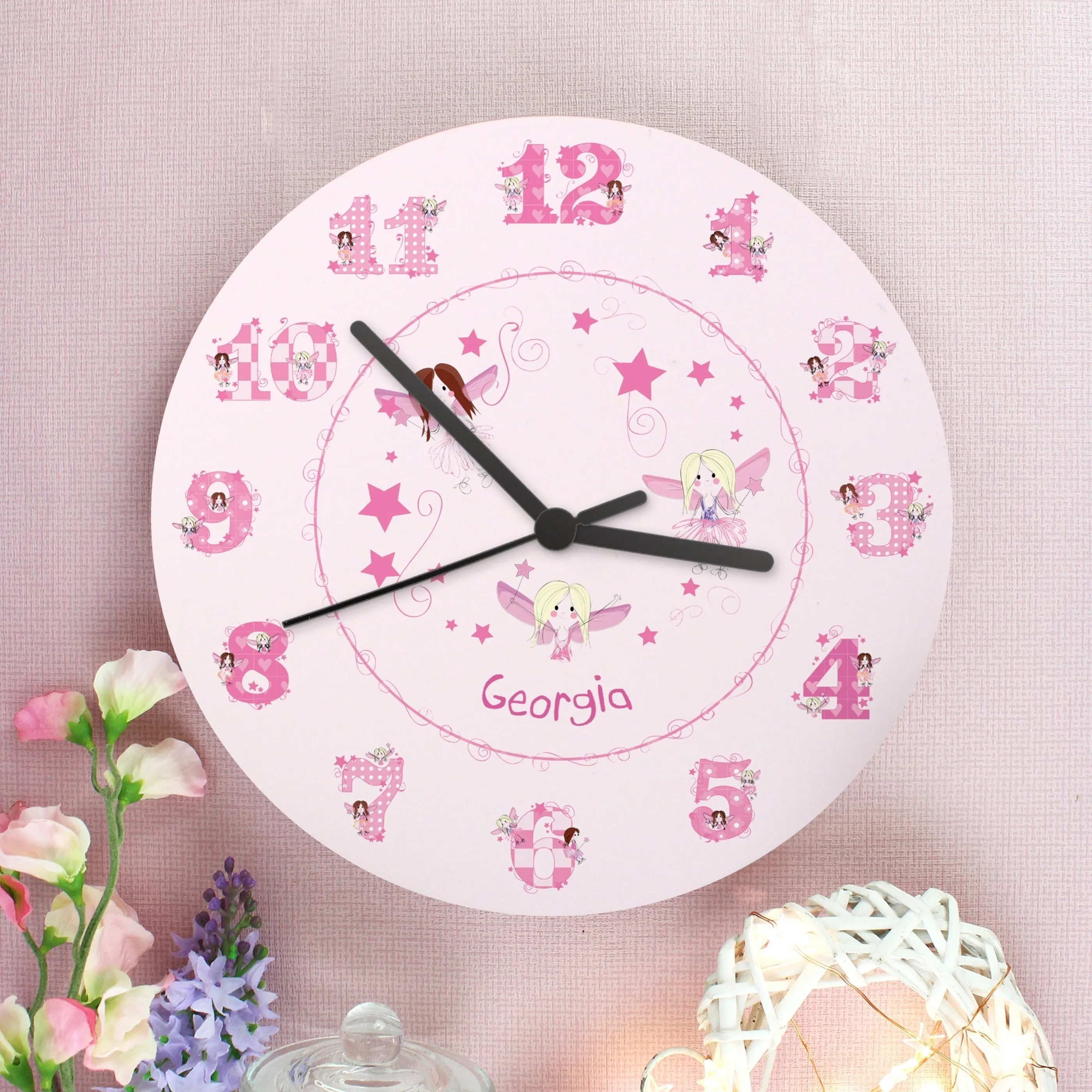 Personalised Fairy Clock