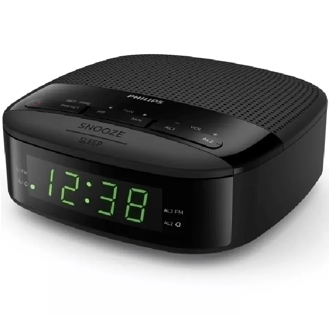 Philips TAR3205 Clock Digital FM Radio with Dual Alarm