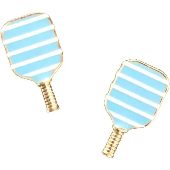 Pickleball Stripe Earrings - (three colors)