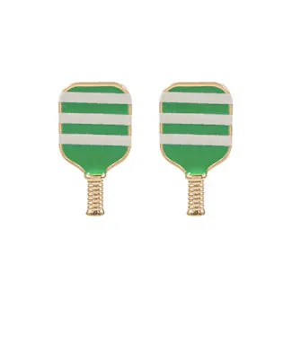 Pickleball Stripe Earrings - (three colors)