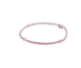 Pink Sapphire Tennis Bracelet