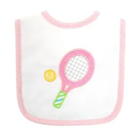 Pink Tennis Feeding Bib