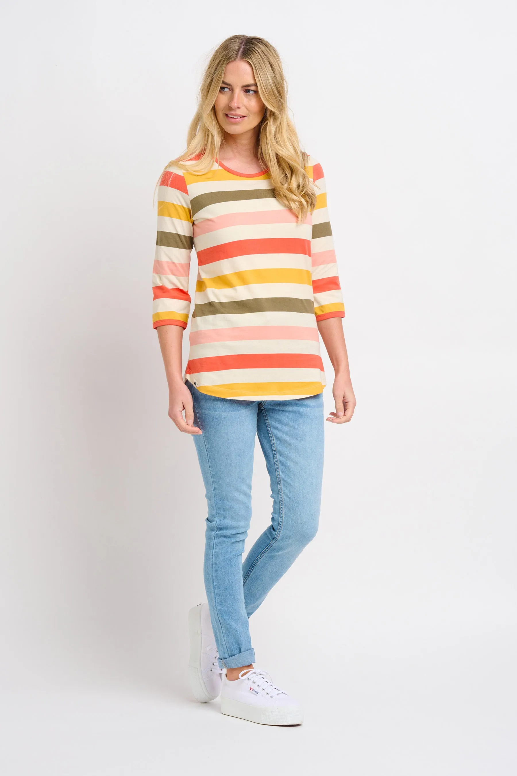 Poppy Stripe Tee