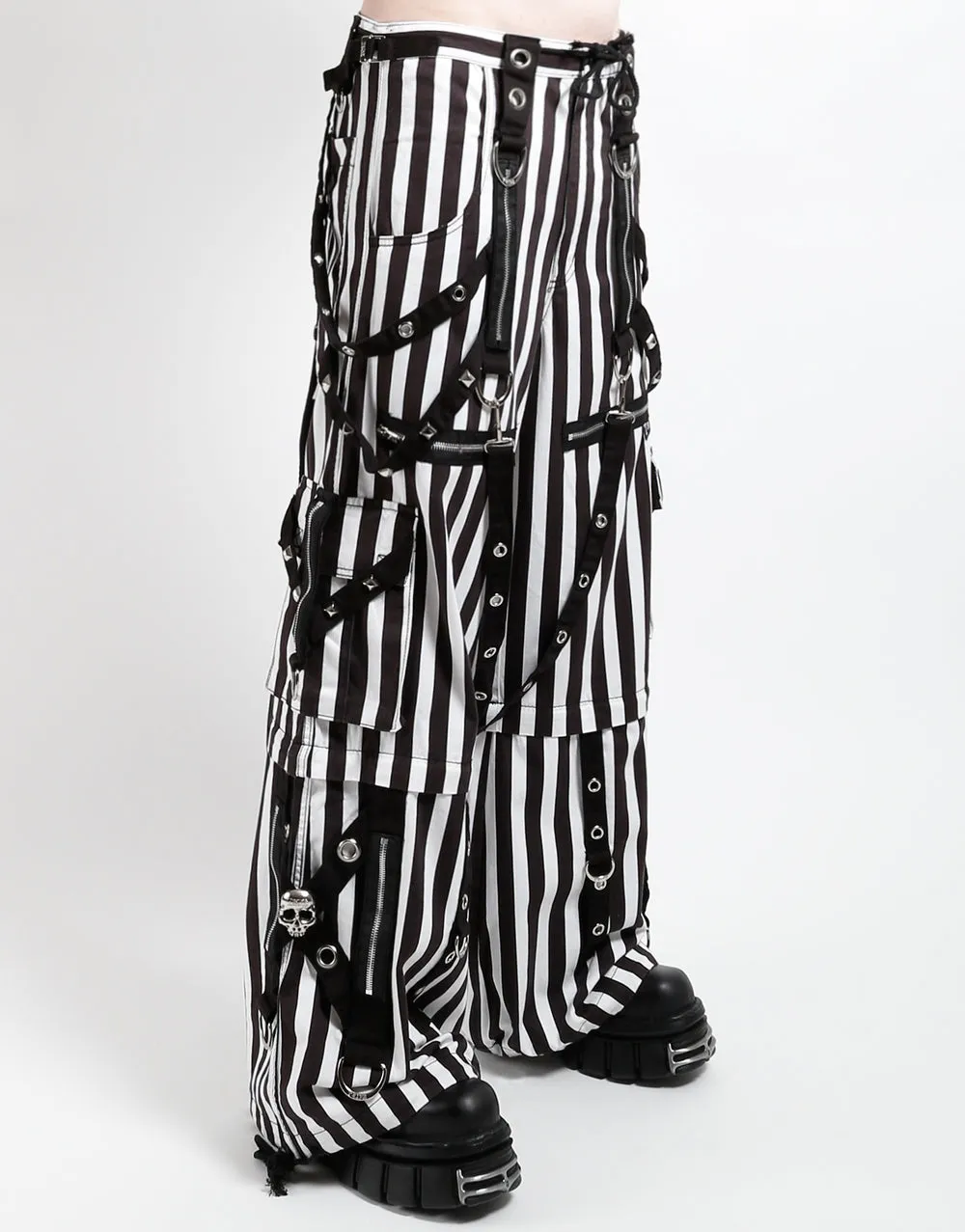 Power Stripe Pant Black/White