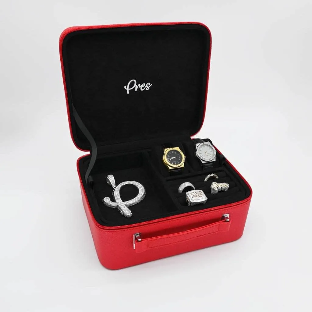 Pres Premium Jewelry Box Red