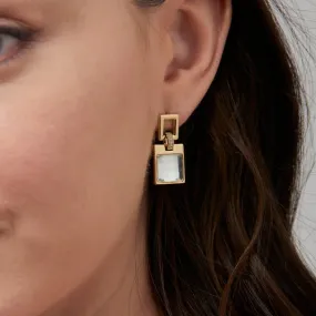 Rectangular Drop Earrings- Knight & Day Jewellery