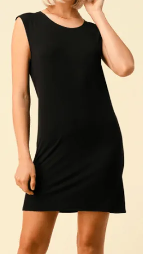 Ribbed Dress - Black