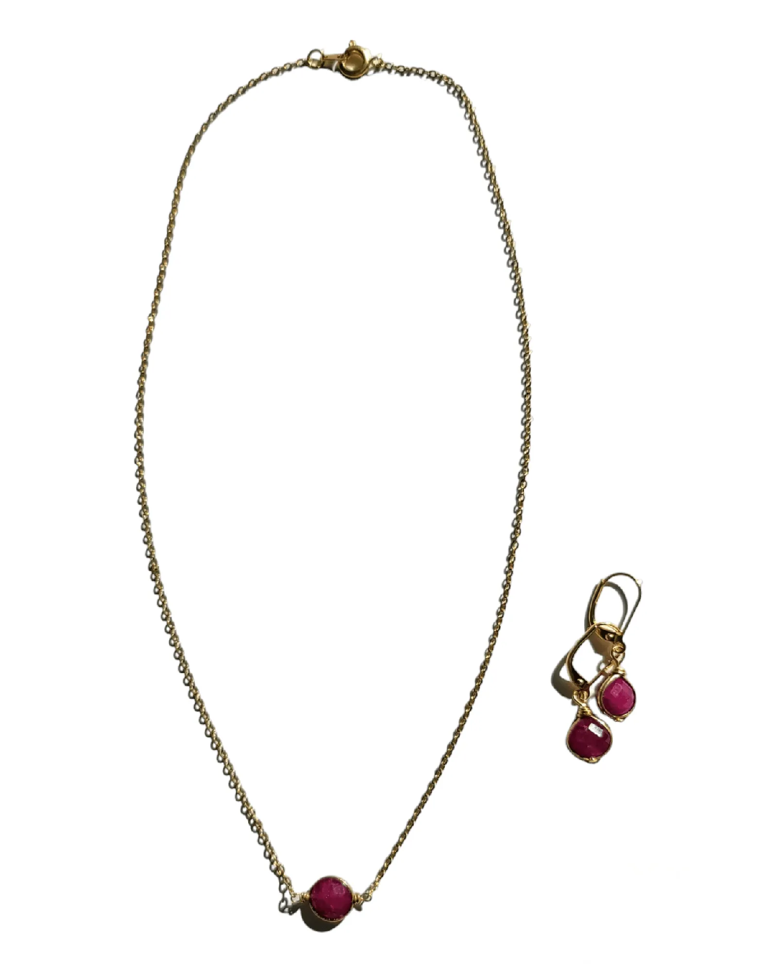 Ruby & Lapis Jewelry - Gift Set