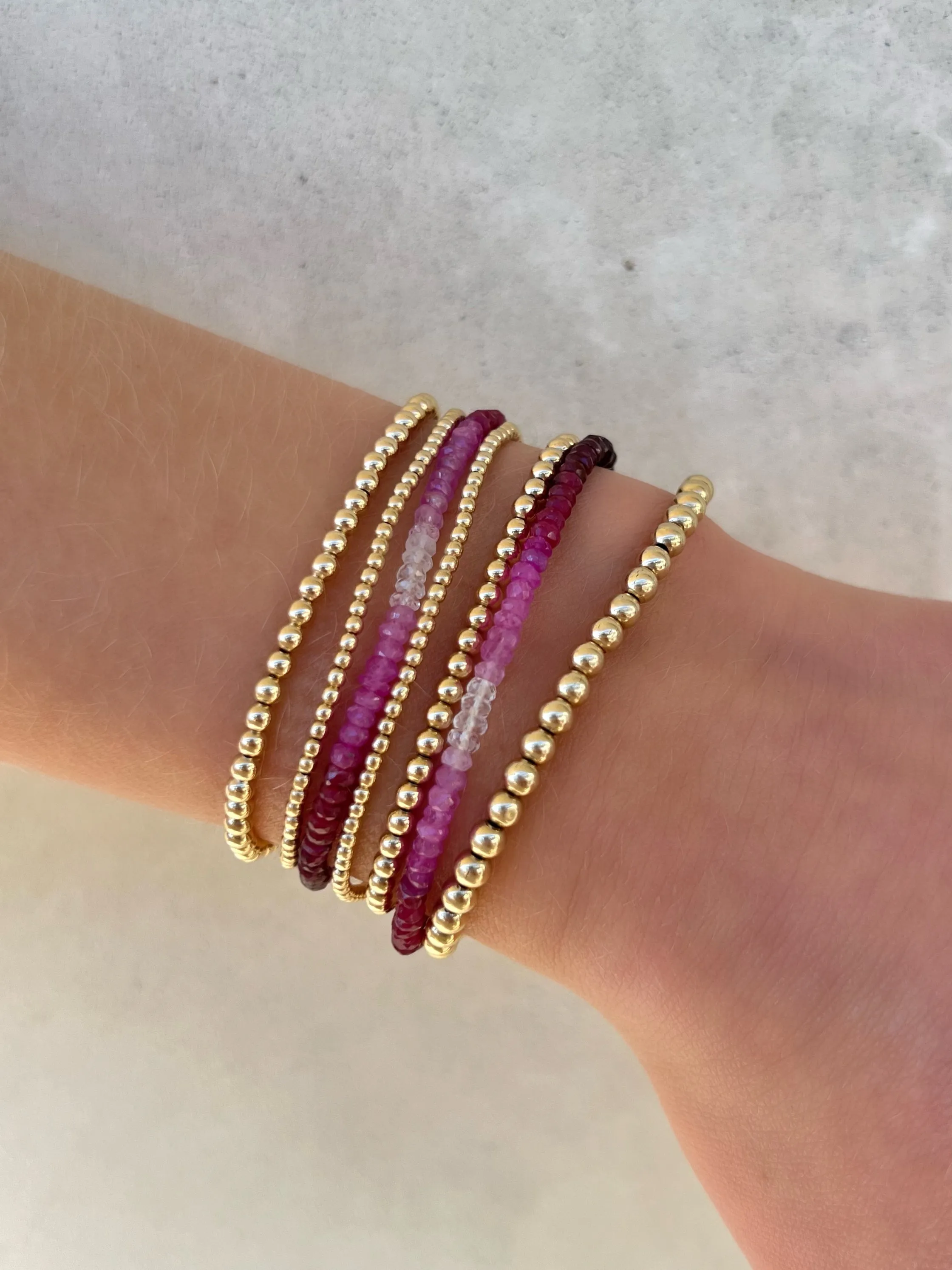 Ruby Ombré Bracelet