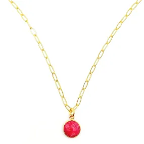 Ruby Wink Necklace