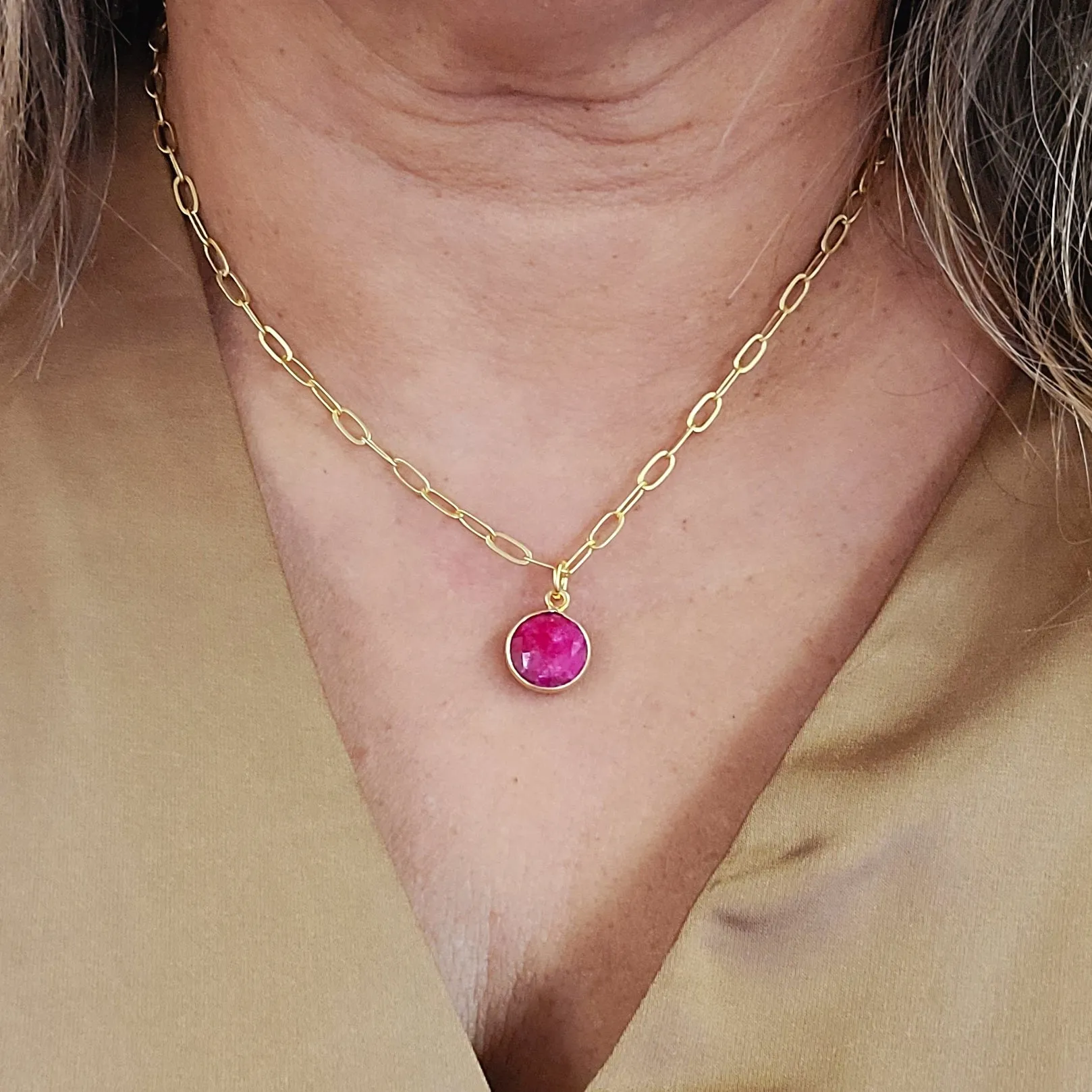 Ruby Wink Necklace