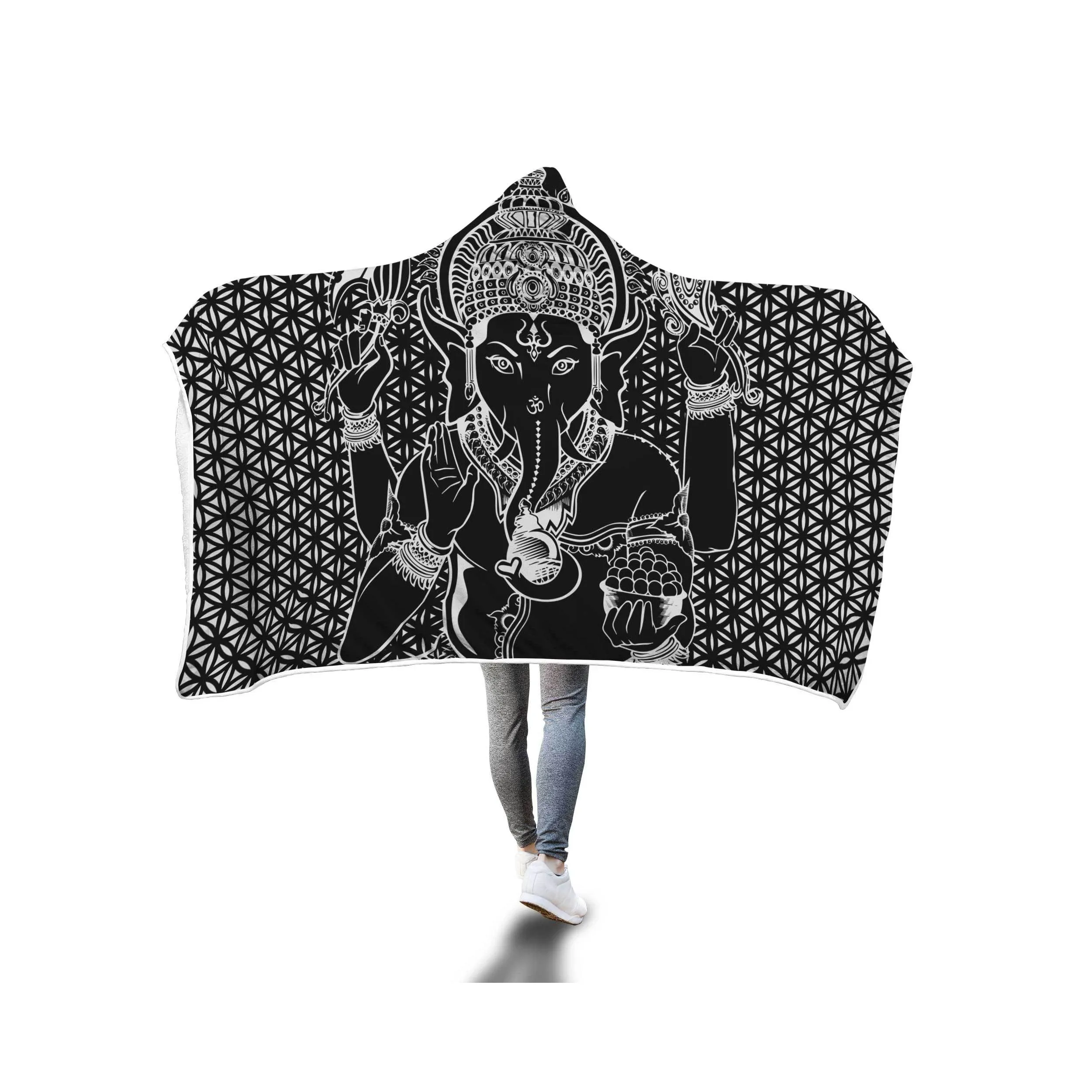 SACRED GANESHA HOODED BLANKET