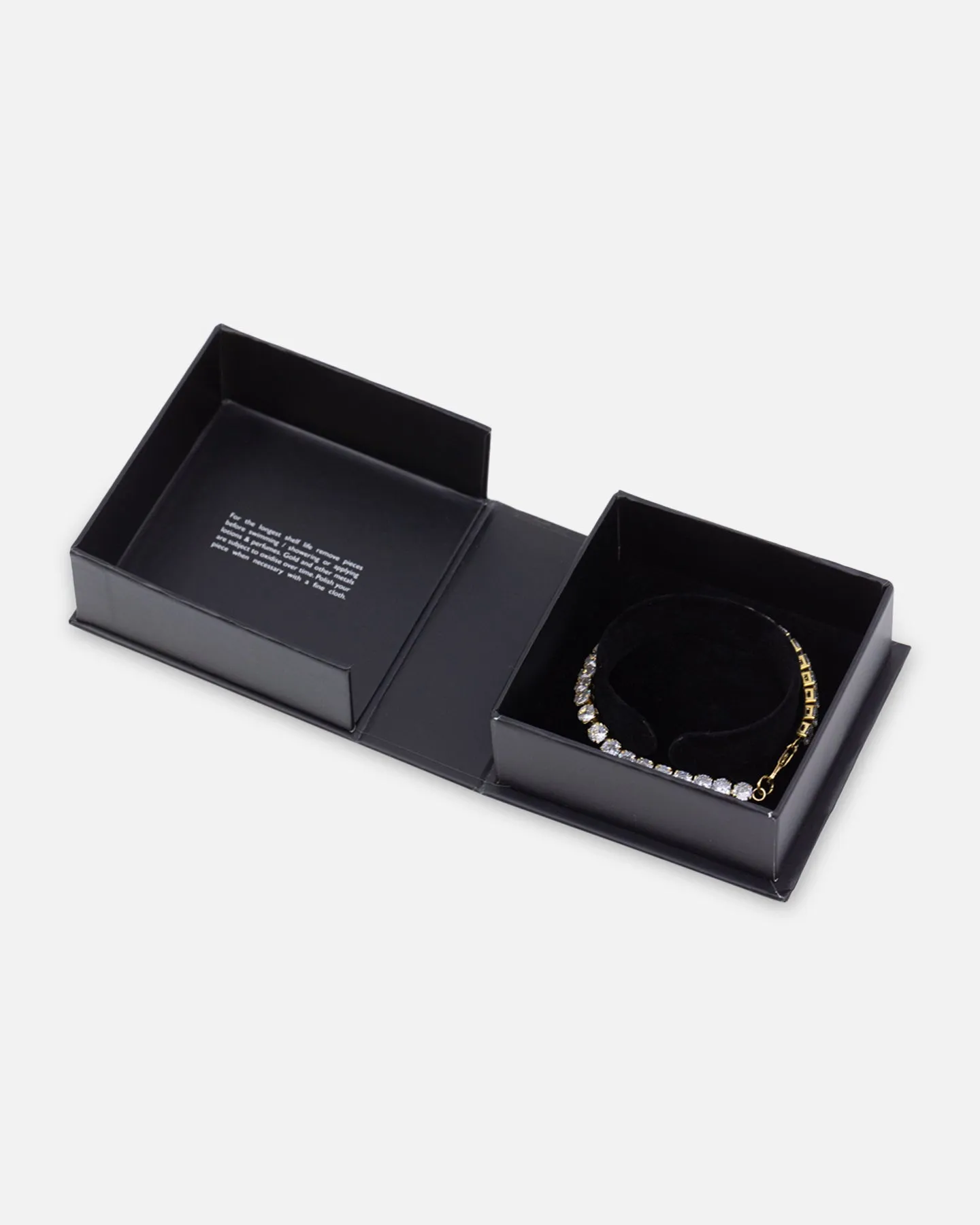 Saint Morta Round Cut Tennis Bracelet Iced Gold