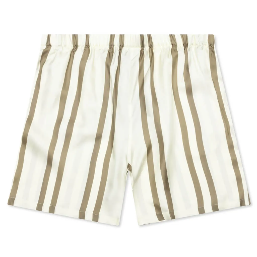 Silk Short - Bark Stripe/Salt