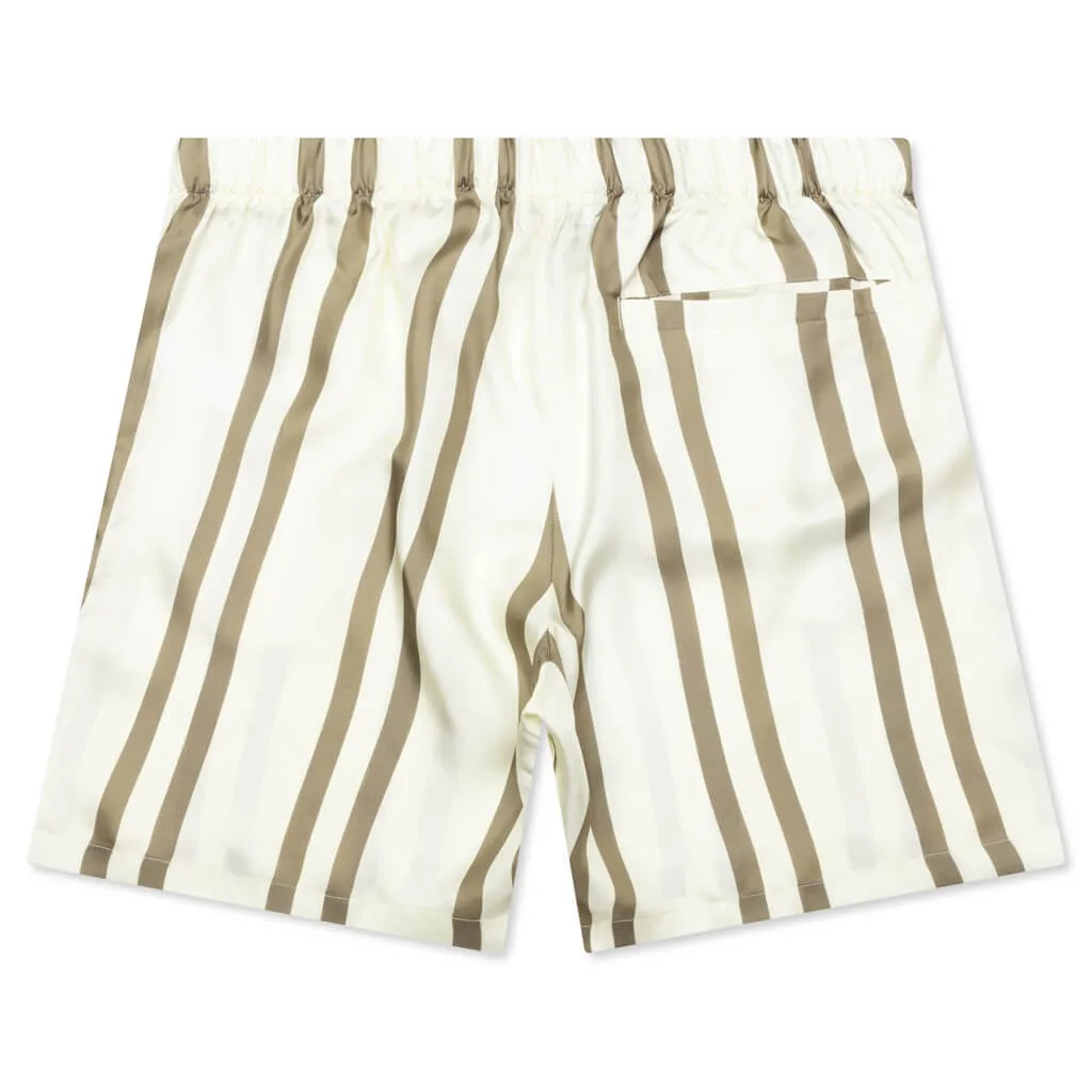 Silk Short - Bark Stripe/Salt