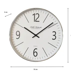 Sleek Chrome Clock