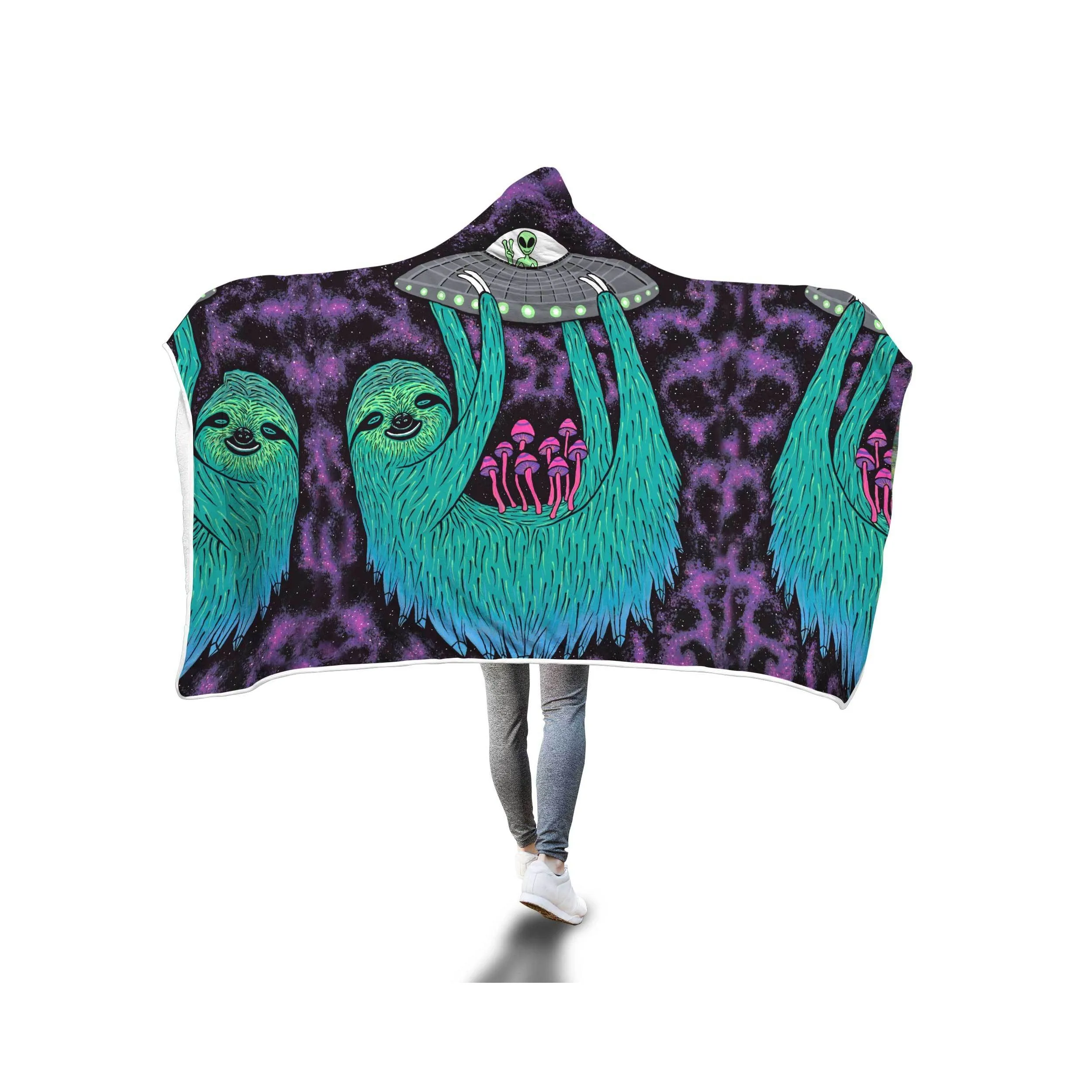 SLOTH ABDUCTION HOODED BLANKET