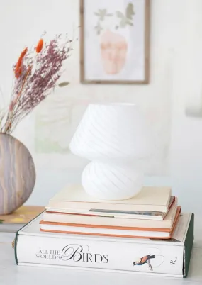 Spiral Glass Table Lamp